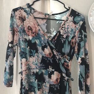 Pink blush maternity dress